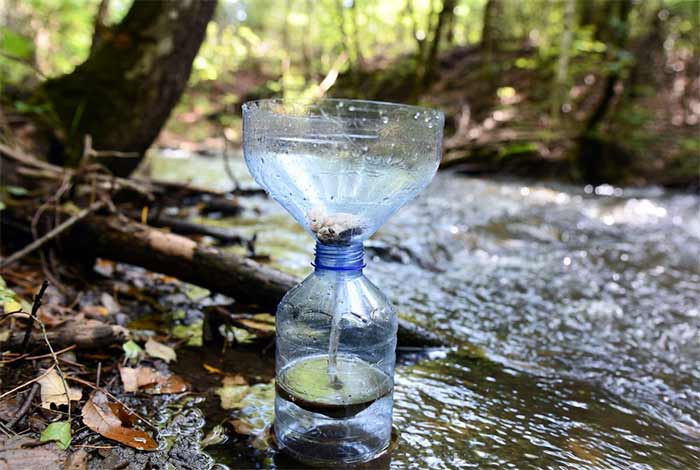 ترفند ۵: تله پروتئینی با بطری پلاستیکی